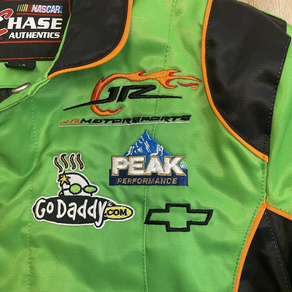 Chase Authentics NASCAR Danika Patrick Go Daddy Jacket Green Size Large - Picture 3 of 13